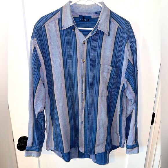 BLUEPRINT BRAND MENS WESTERN SHIRT - Picture 1 of 5